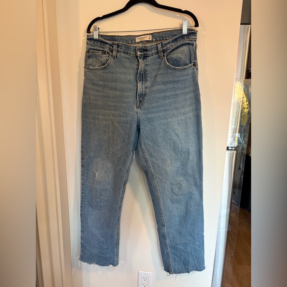 Abercrombie & Fitch Light Blue Straight Leg Jeans